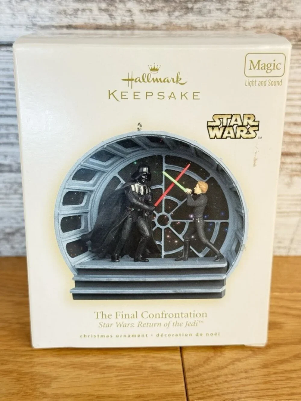 Hallmark Keepsake Ornament 2008 Star Wars VI Final Confrontation Light & Sound